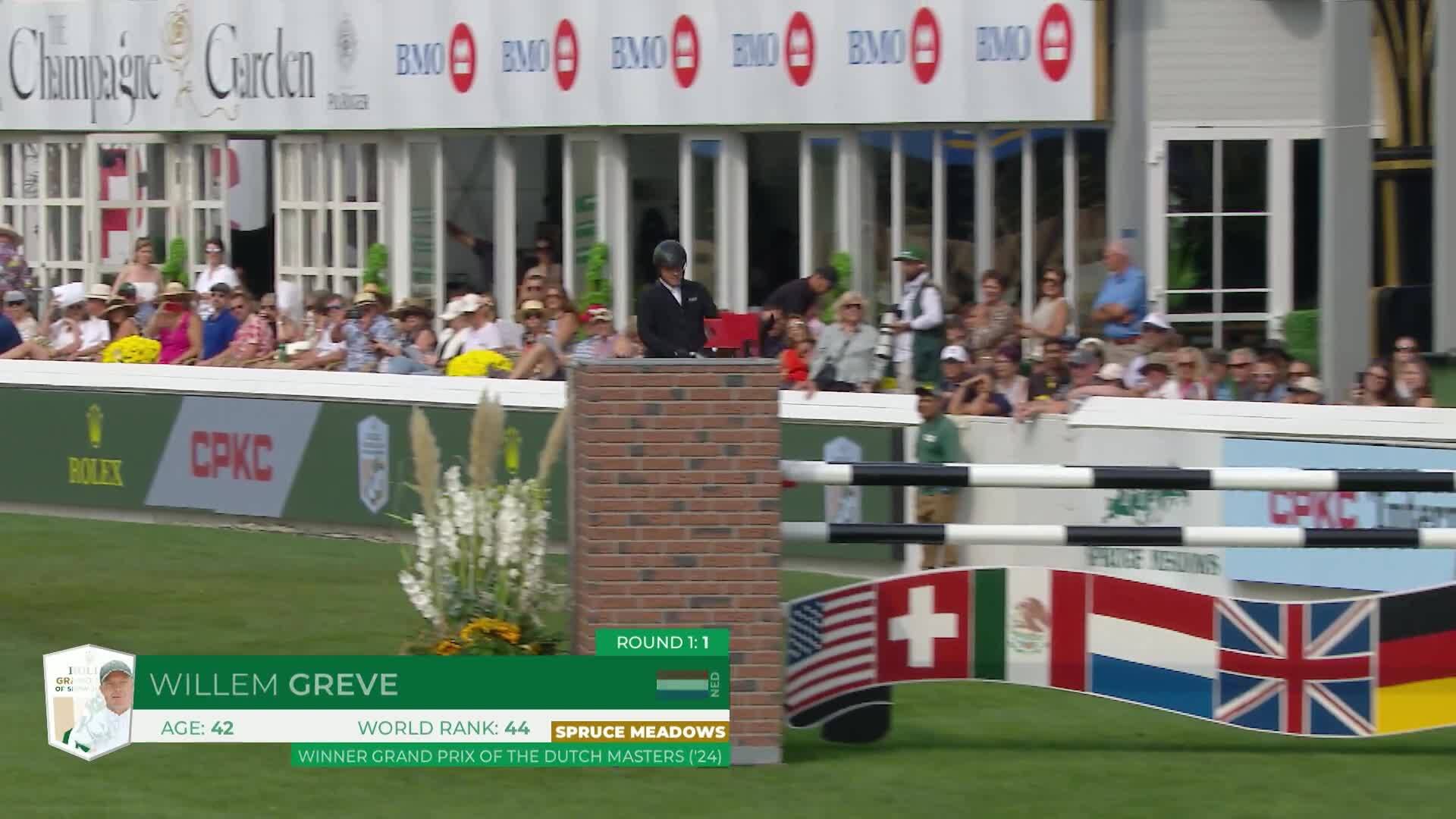 Willem Greve with Grandorado Tn N.o.p - 825 - CPKC 'International', presented by Rolex - 1.60m 2025 - Round 2