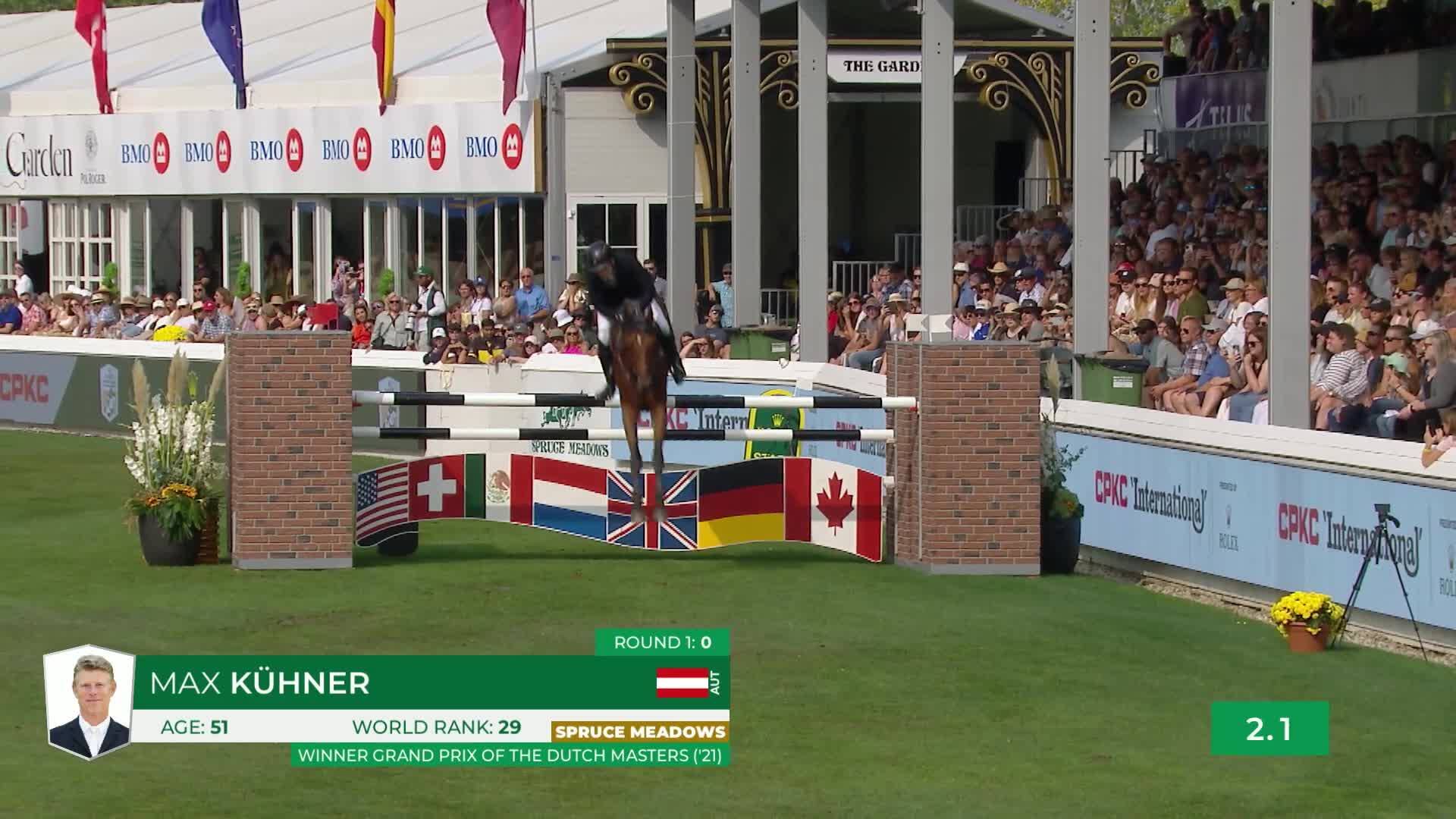 Max Kuhner with Elektric Blue P - 825 - CPKC 'International', presented by Rolex - 1.60m 2025 - Round 2