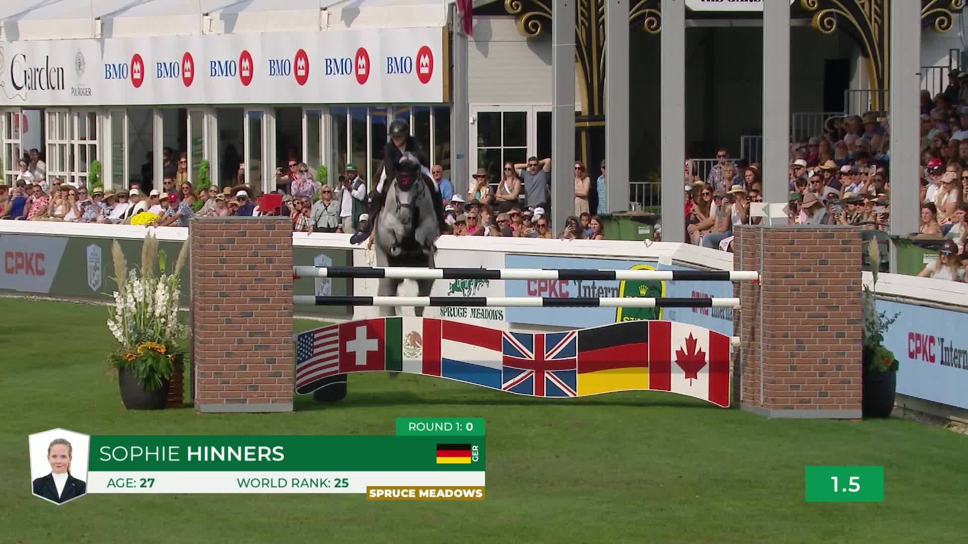 Sophie Hinners with Iron Dames My Prins - 825 - CPKC 'International', presented by Rolex - 1.60m 2025 - Round 2